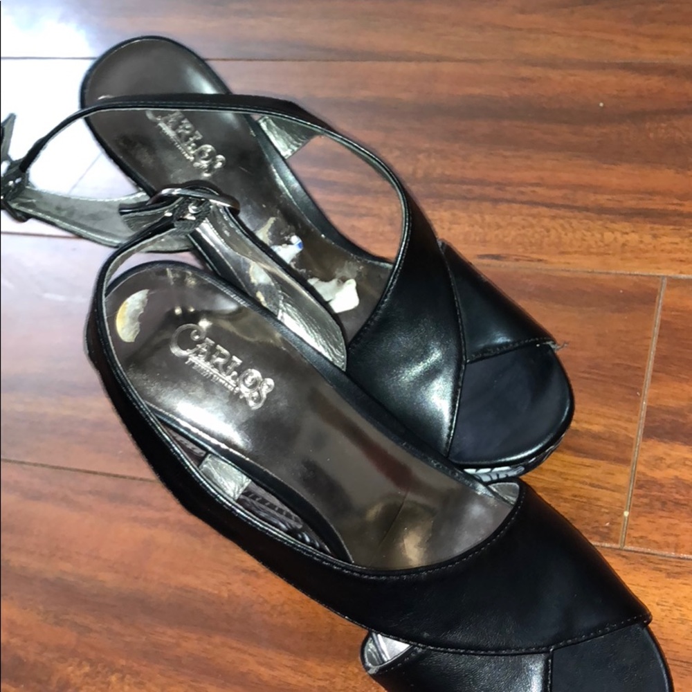 Carlos By Carlos Santana Black Wedges